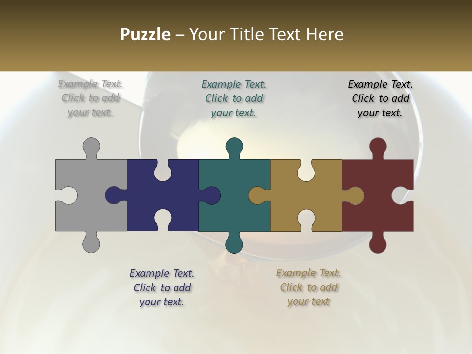 A Spoon With A Liquid Inside Of It PowerPoint Template