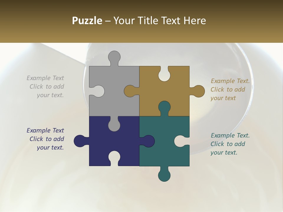 A Spoon With A Liquid Inside Of It PowerPoint Template