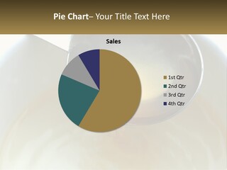 A Spoon With A Liquid Inside Of It PowerPoint Template