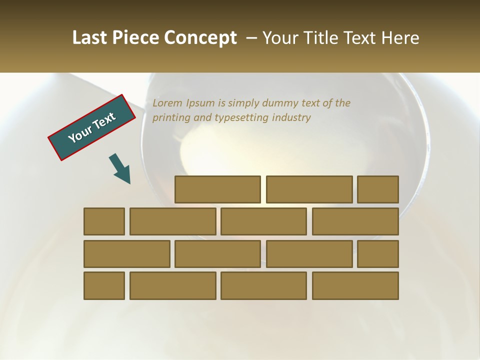 A Spoon With A Liquid Inside Of It PowerPoint Template