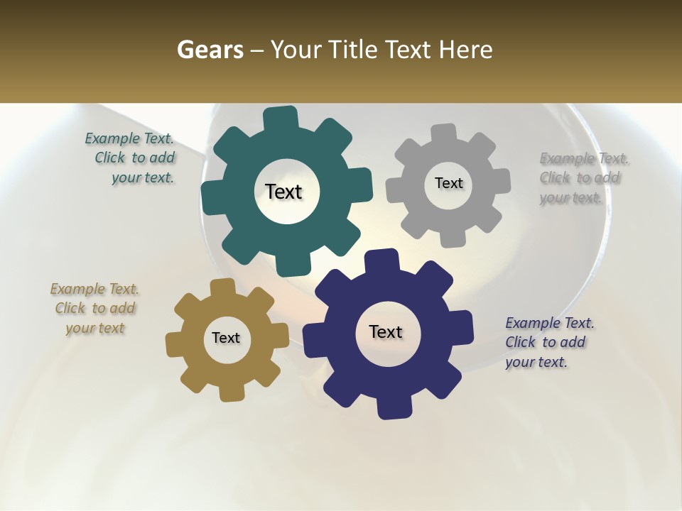A Spoon With A Liquid Inside Of It PowerPoint Template