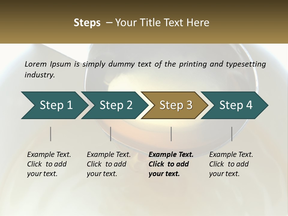 A Spoon With A Liquid Inside Of It PowerPoint Template