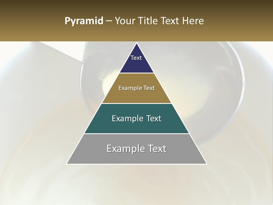 A Spoon With A Liquid Inside Of It PowerPoint Template