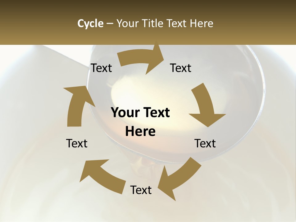 A Spoon With A Liquid Inside Of It PowerPoint Template