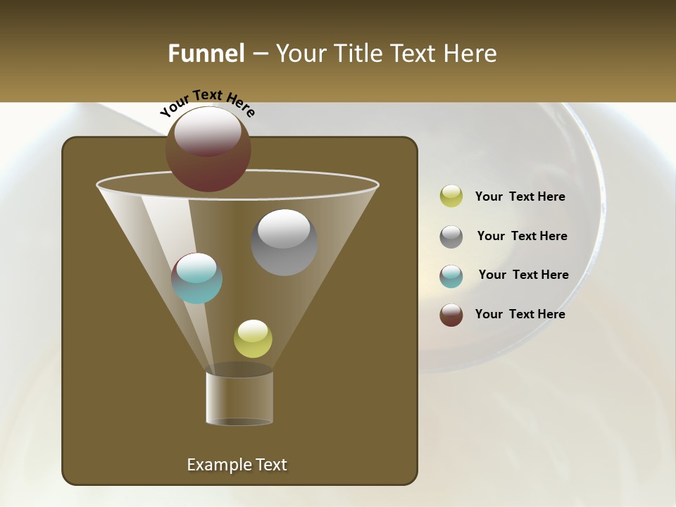 A Spoon With A Liquid Inside Of It PowerPoint Template
