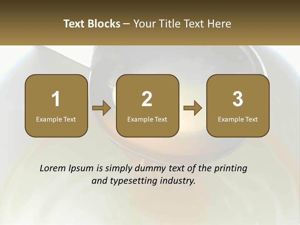 A Spoon With A Liquid Inside Of It PowerPoint Template