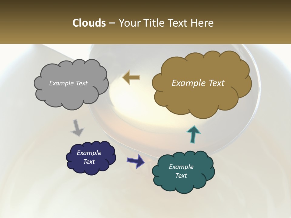 A Spoon With A Liquid Inside Of It PowerPoint Template