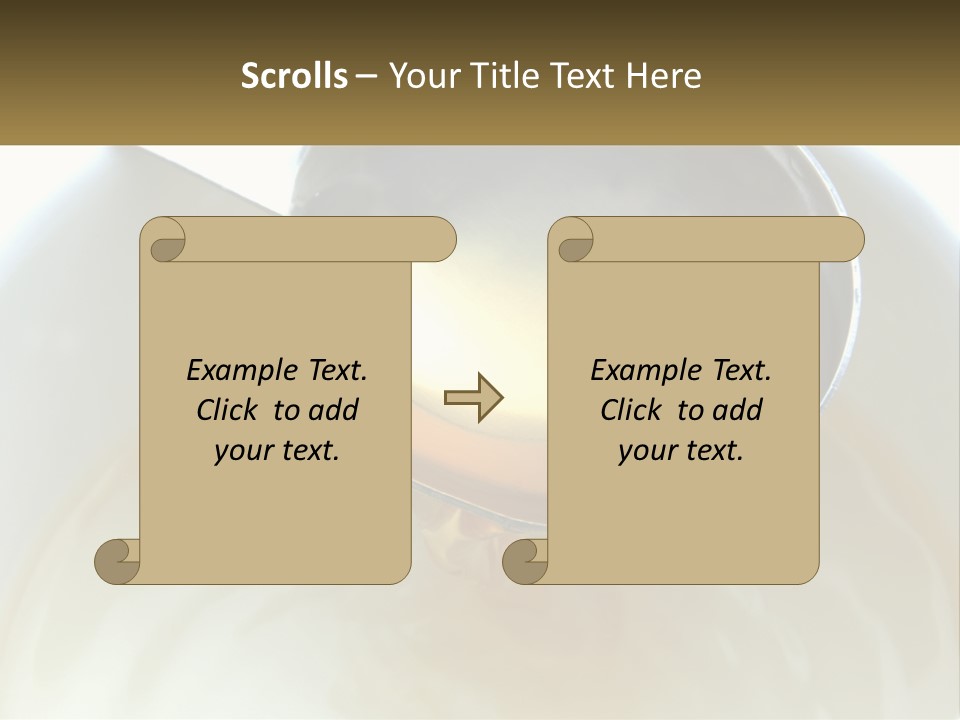 A Spoon With A Liquid Inside Of It PowerPoint Template