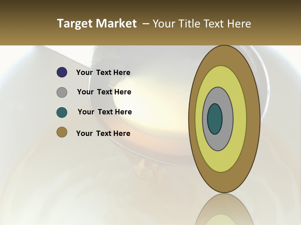 A Spoon With A Liquid Inside Of It PowerPoint Template
