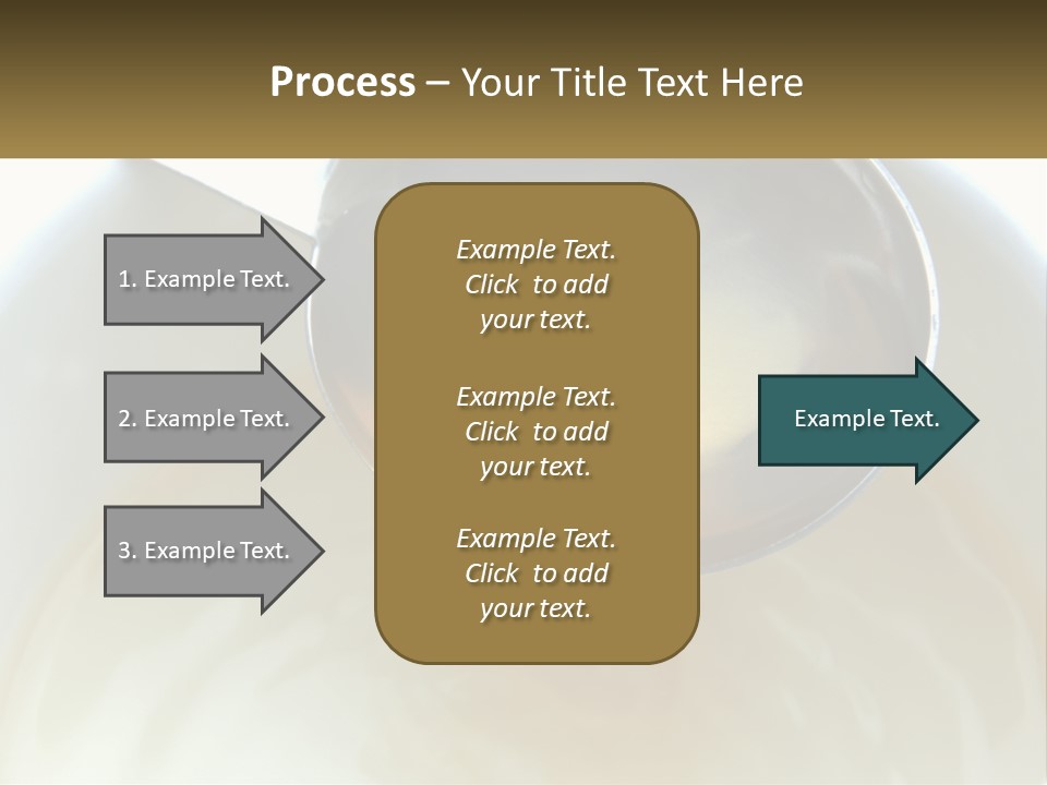 A Spoon With A Liquid Inside Of It PowerPoint Template