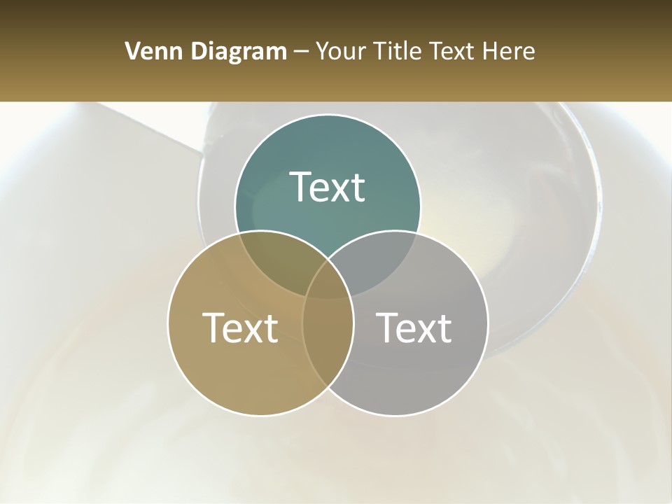 A Spoon With A Liquid Inside Of It PowerPoint Template