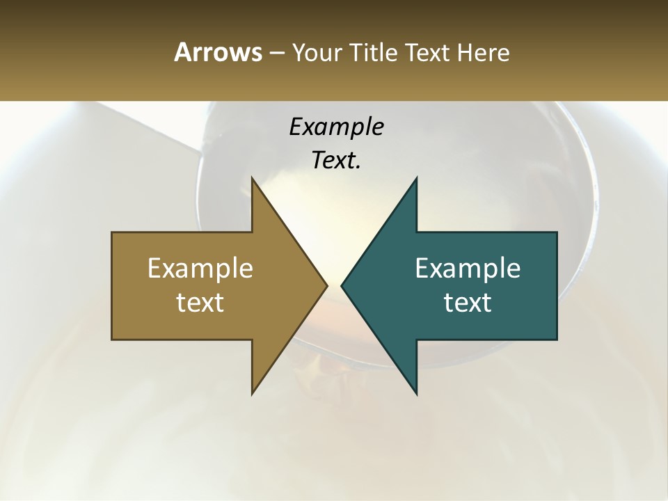A Spoon With A Liquid Inside Of It PowerPoint Template