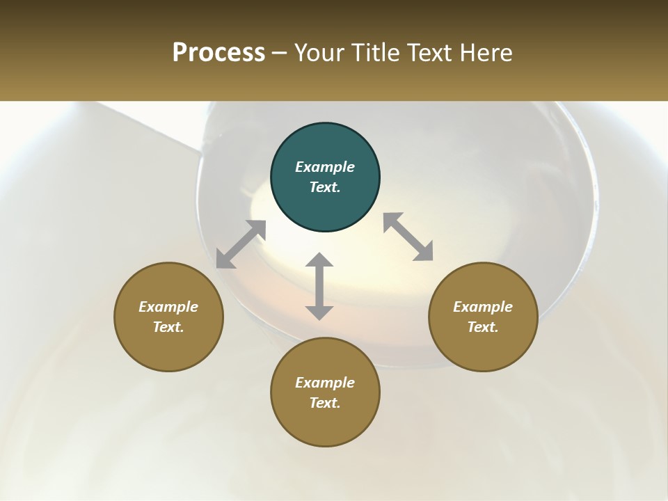A Spoon With A Liquid Inside Of It PowerPoint Template