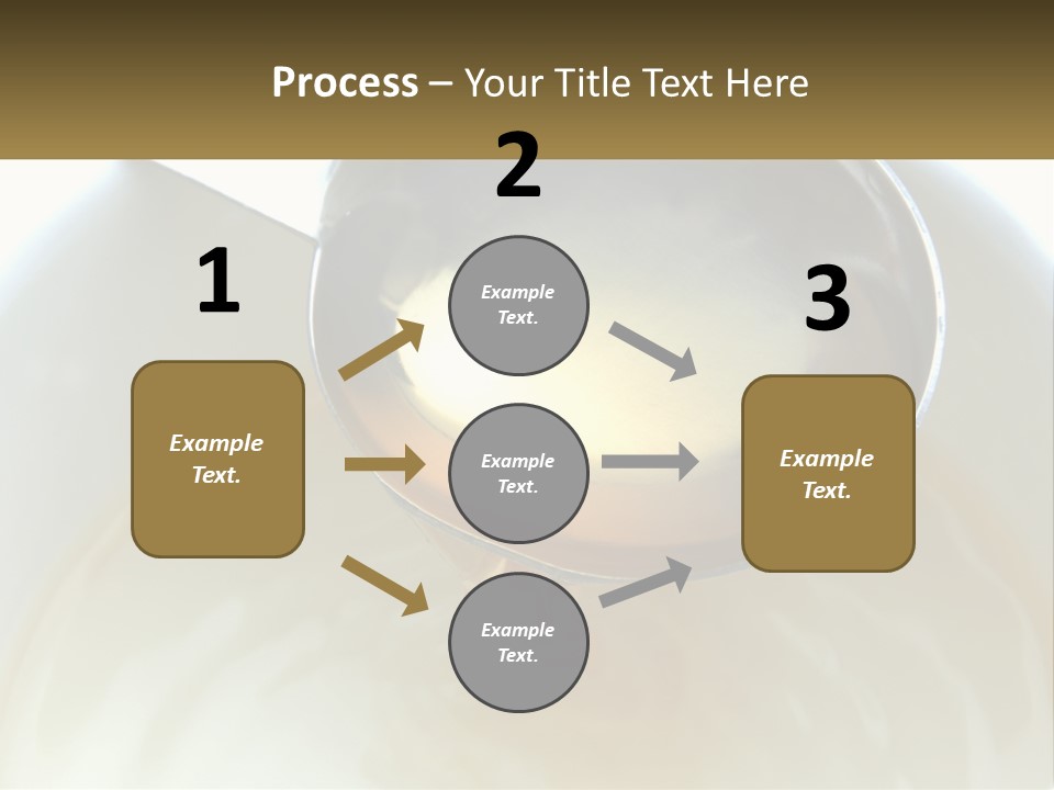 A Spoon With A Liquid Inside Of It PowerPoint Template