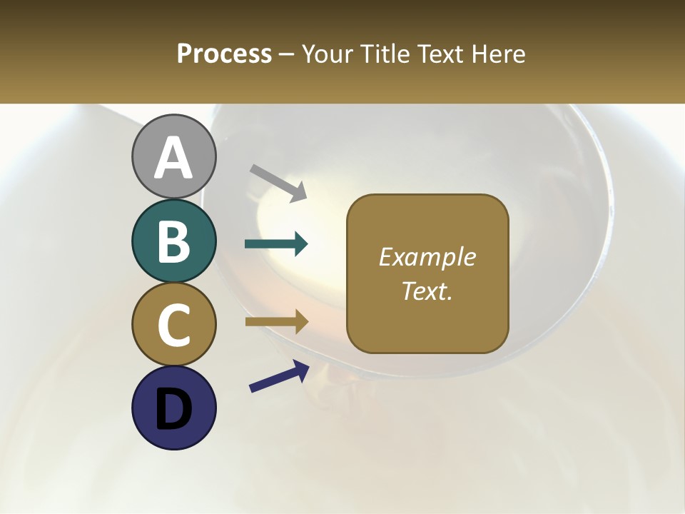 A Spoon With A Liquid Inside Of It PowerPoint Template