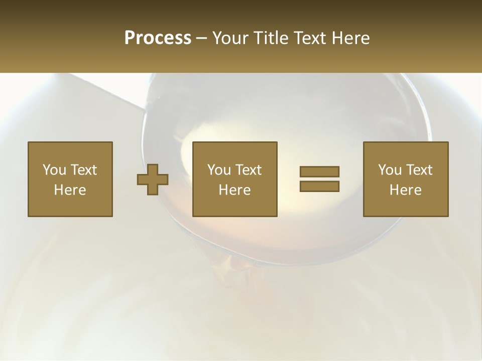 A Spoon With A Liquid Inside Of It PowerPoint Template