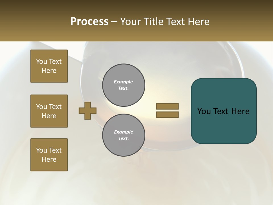 A Spoon With A Liquid Inside Of It PowerPoint Template
