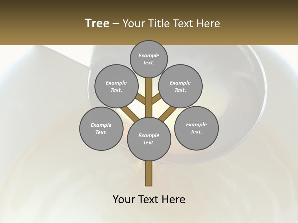 A Spoon With A Liquid Inside Of It PowerPoint Template