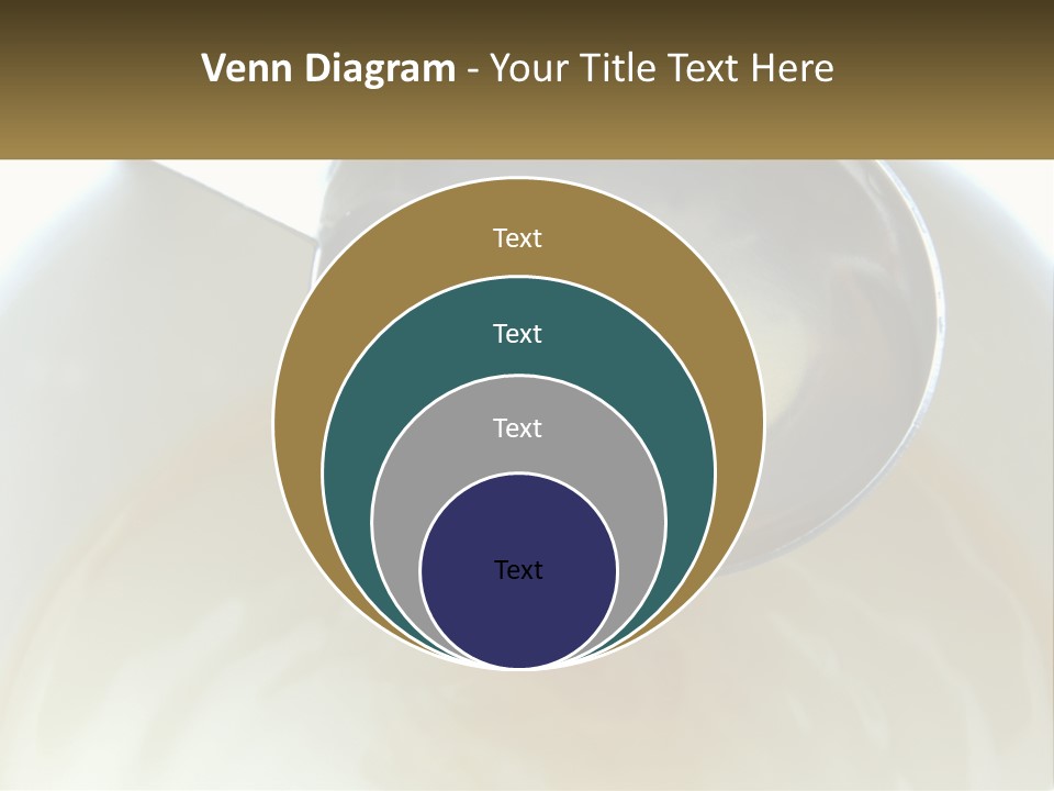 A Spoon With A Liquid Inside Of It PowerPoint Template