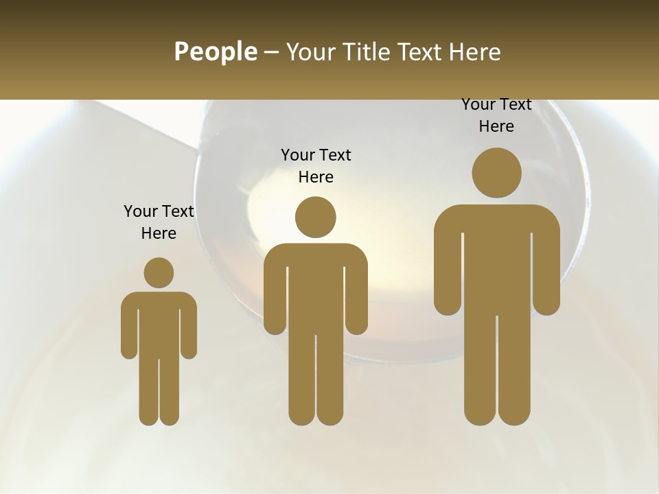 A Spoon With A Liquid Inside Of It PowerPoint Template