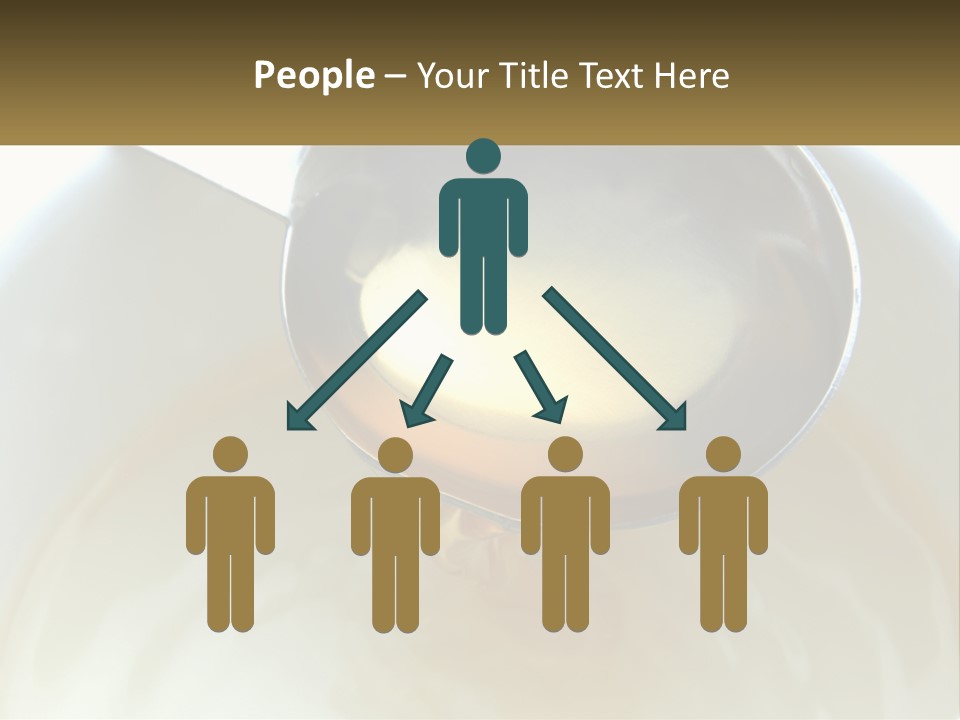 A Spoon With A Liquid Inside Of It PowerPoint Template