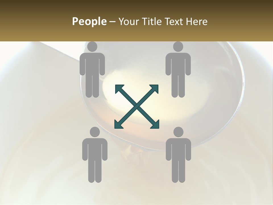A Spoon With A Liquid Inside Of It PowerPoint Template