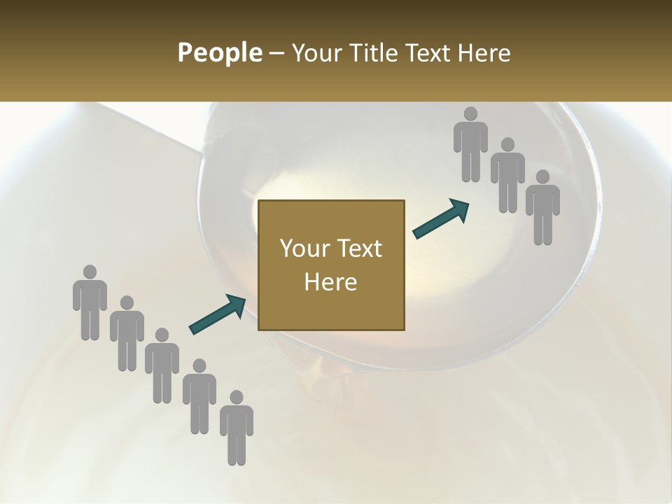 A Spoon With A Liquid Inside Of It PowerPoint Template