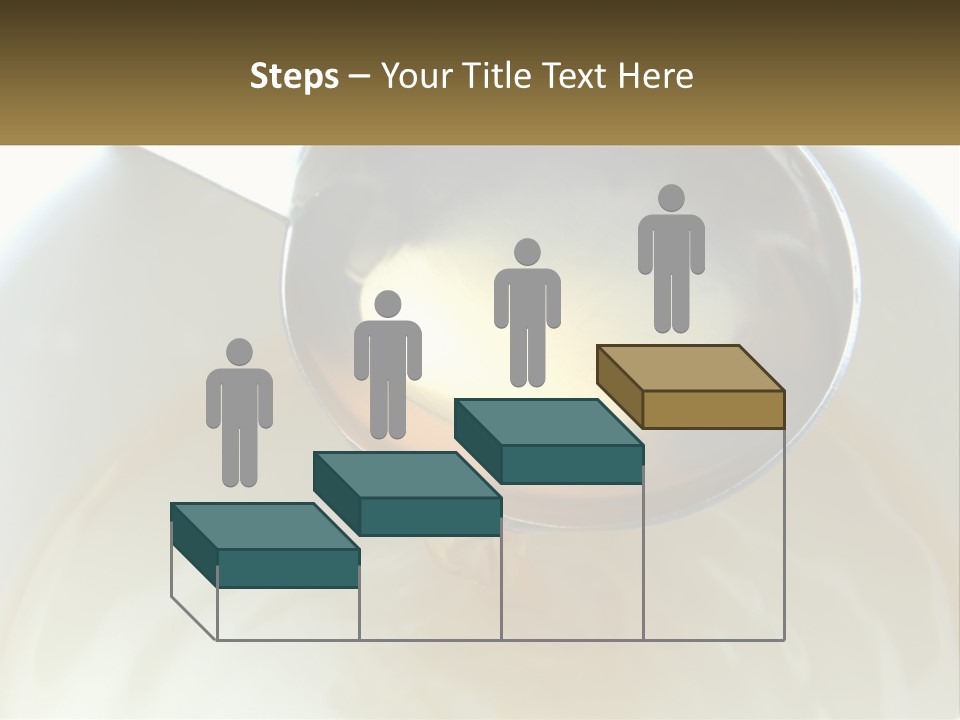A Spoon With A Liquid Inside Of It PowerPoint Template