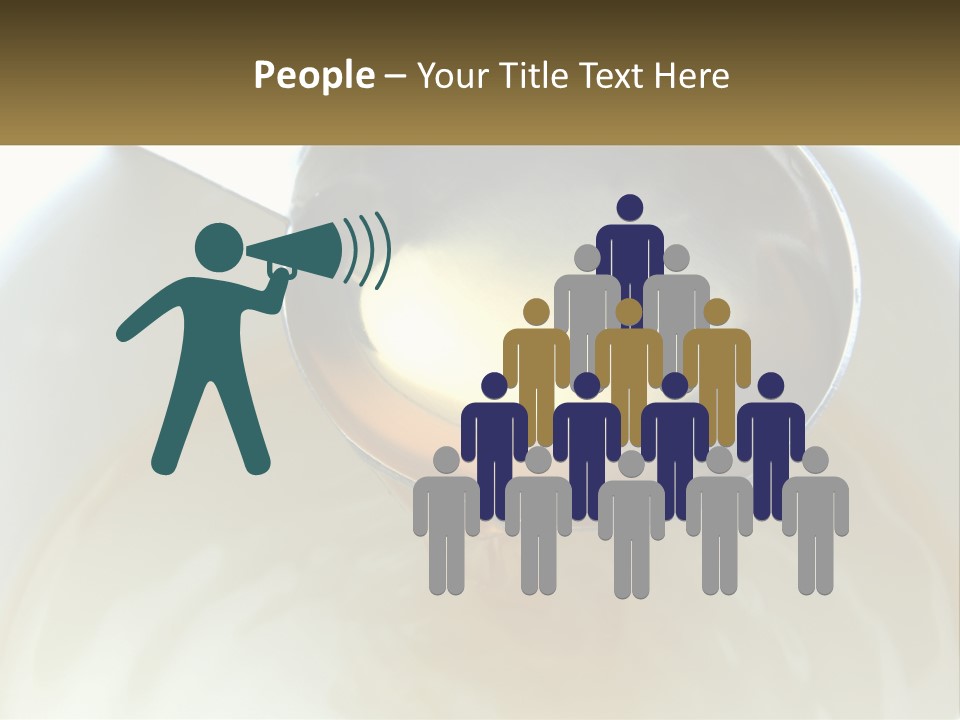 A Spoon With A Liquid Inside Of It PowerPoint Template
