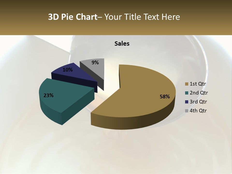 A Spoon With A Liquid Inside Of It PowerPoint Template