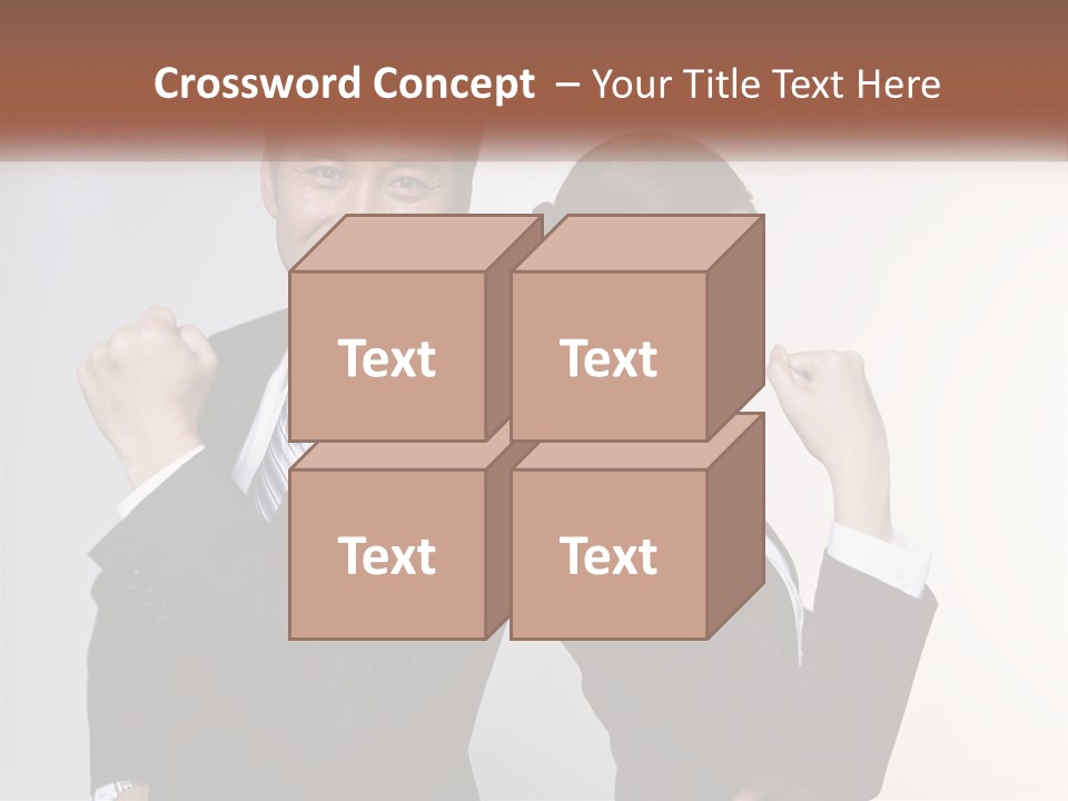 A Man And A Woman Are Posing For A Picture PowerPoint Template