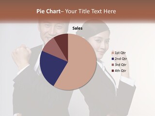 A Man And A Woman Are Posing For A Picture PowerPoint Template