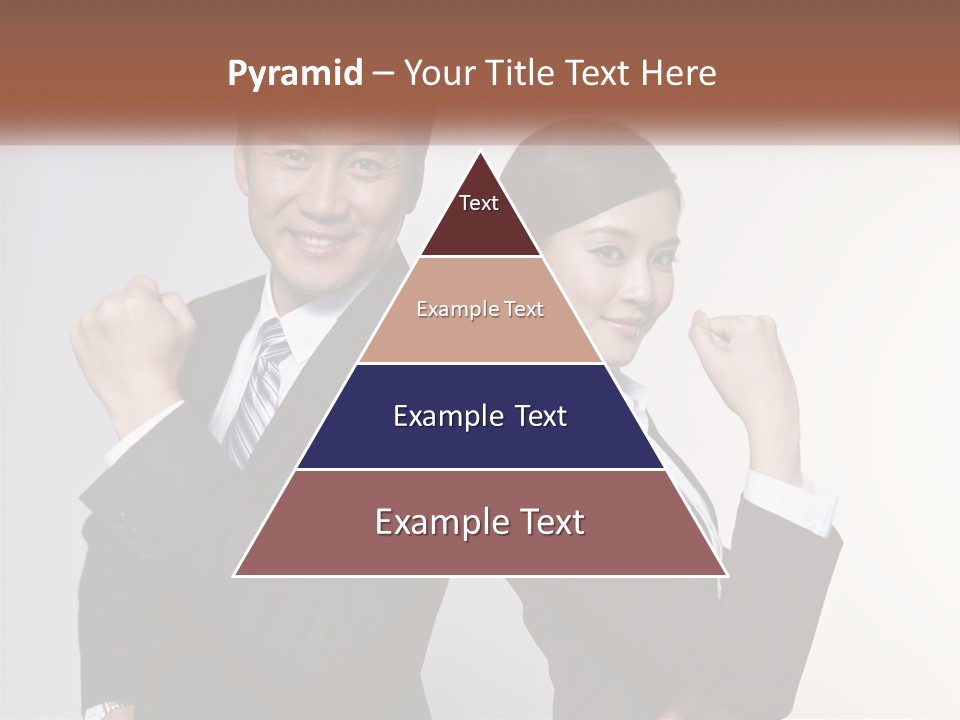 A Man And A Woman Are Posing For A Picture PowerPoint Template