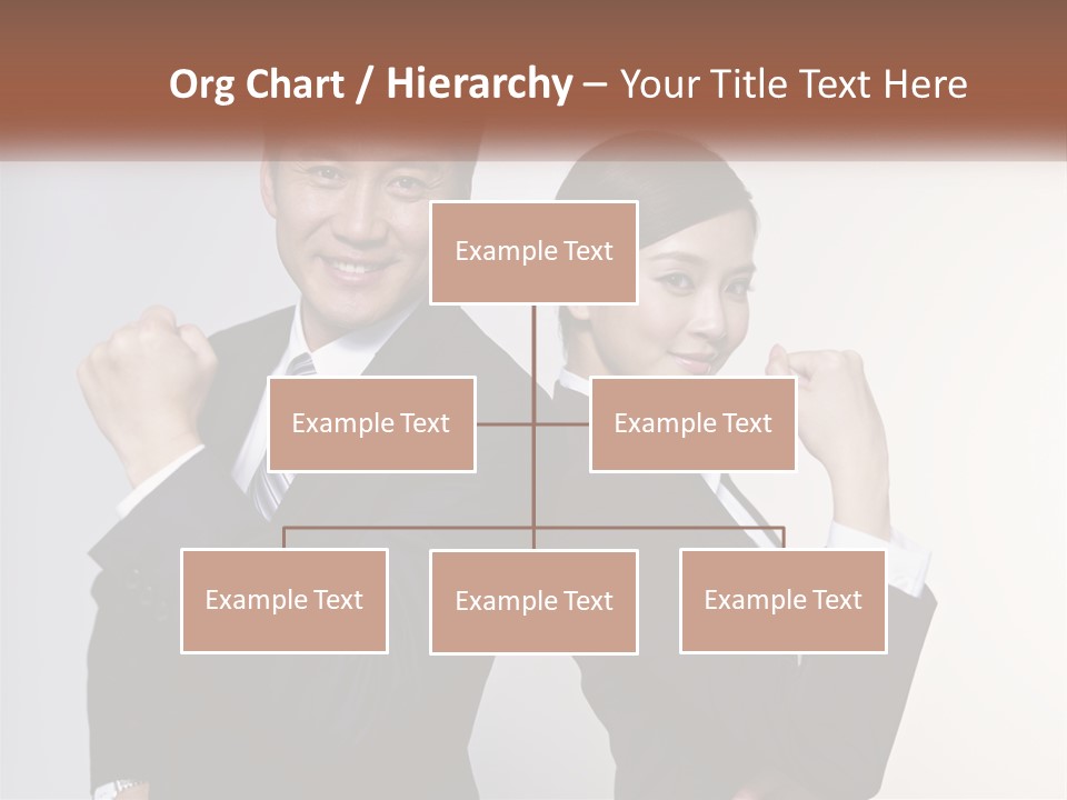 A Man And A Woman Are Posing For A Picture PowerPoint Template