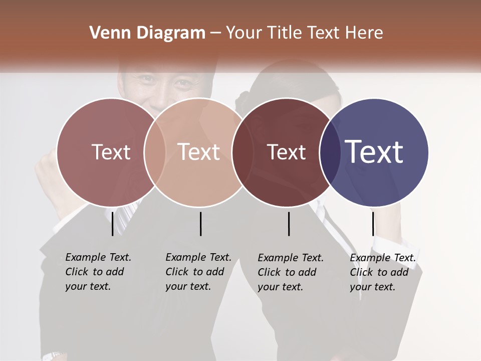 A Man And A Woman Are Posing For A Picture PowerPoint Template