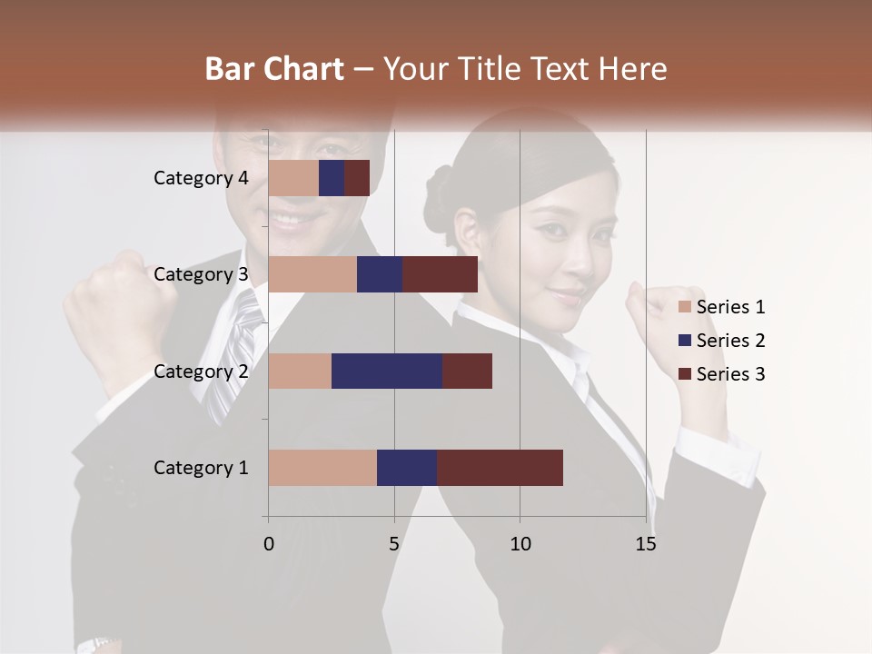 A Man And A Woman Are Posing For A Picture PowerPoint Template