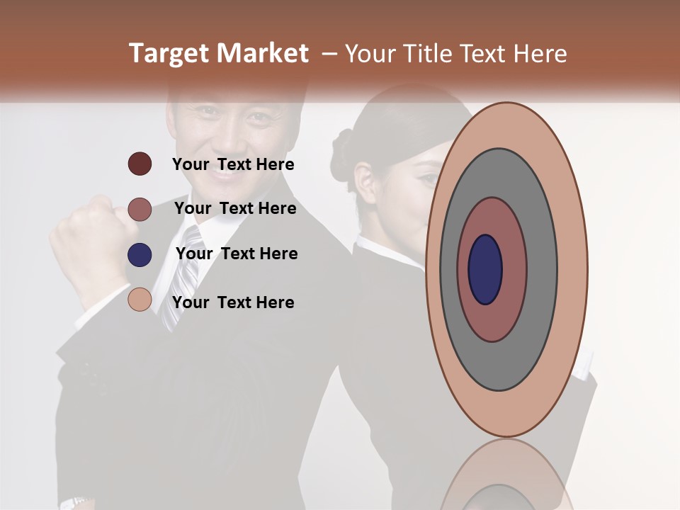 A Man And A Woman Are Posing For A Picture PowerPoint Template