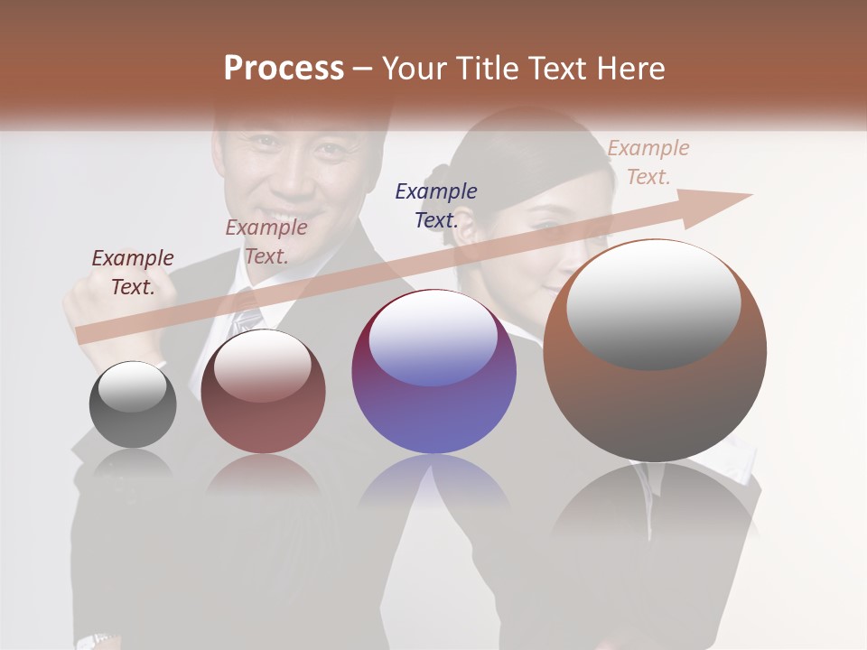 A Man And A Woman Are Posing For A Picture PowerPoint Template