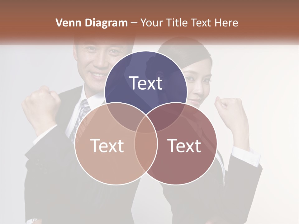 A Man And A Woman Are Posing For A Picture PowerPoint Template