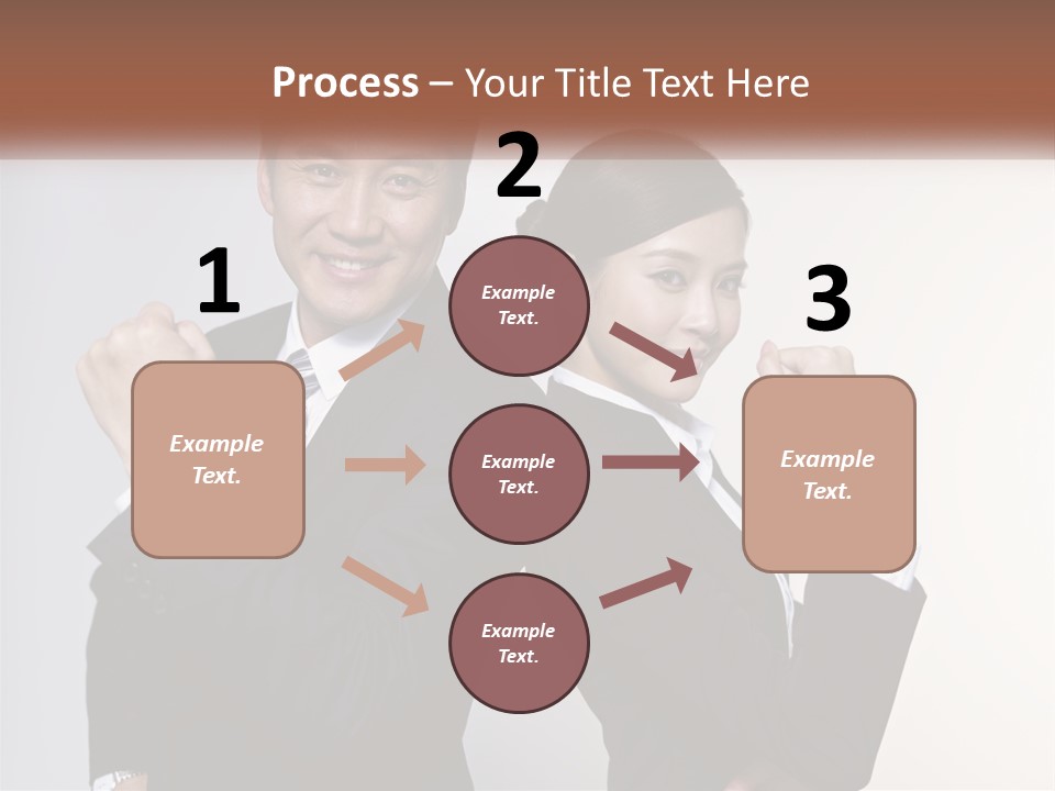 A Man And A Woman Are Posing For A Picture PowerPoint Template