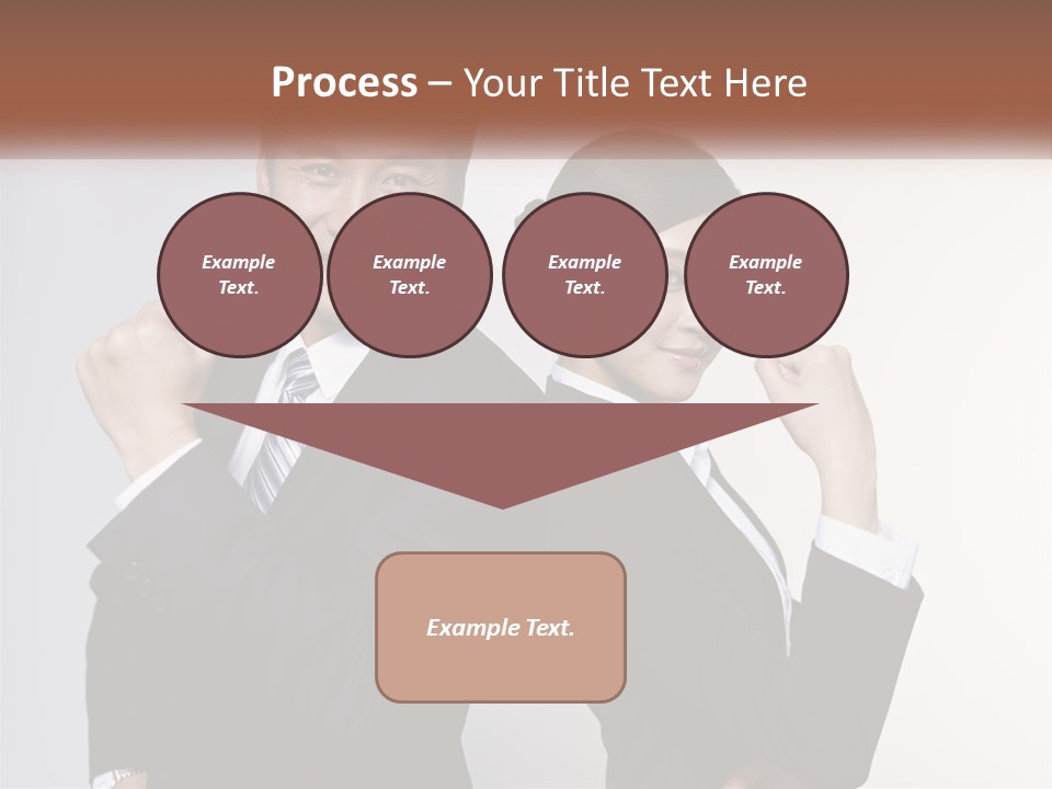 A Man And A Woman Are Posing For A Picture PowerPoint Template