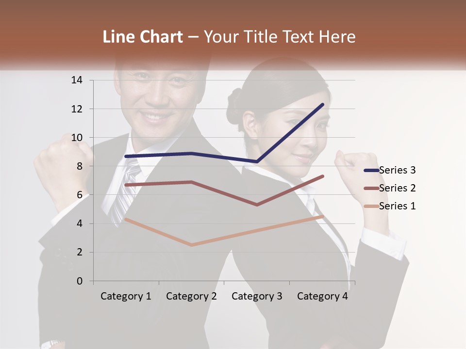 A Man And A Woman Are Posing For A Picture PowerPoint Template
