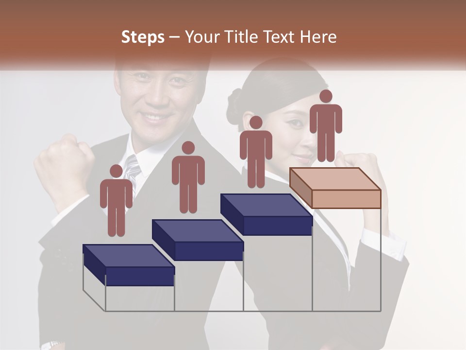A Man And A Woman Are Posing For A Picture PowerPoint Template