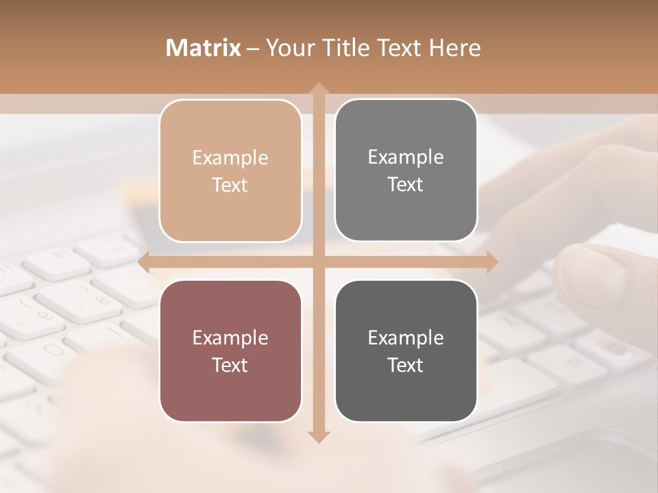 A Person Typing On A Laptop With A Credit Card PowerPoint Template