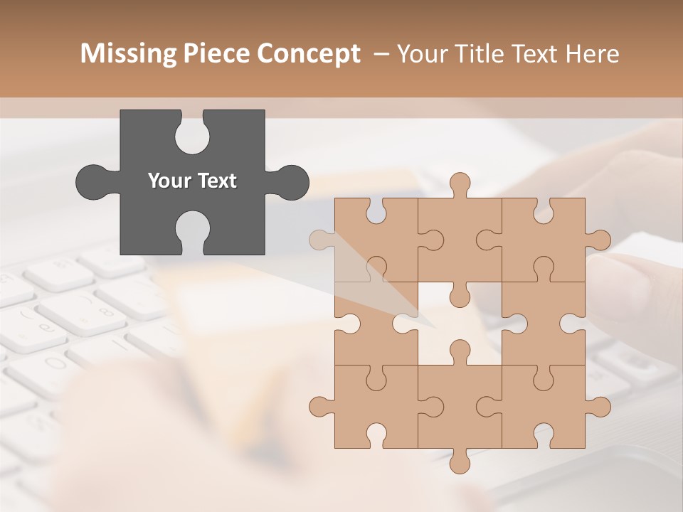 A Person Typing On A Laptop With A Credit Card PowerPoint Template