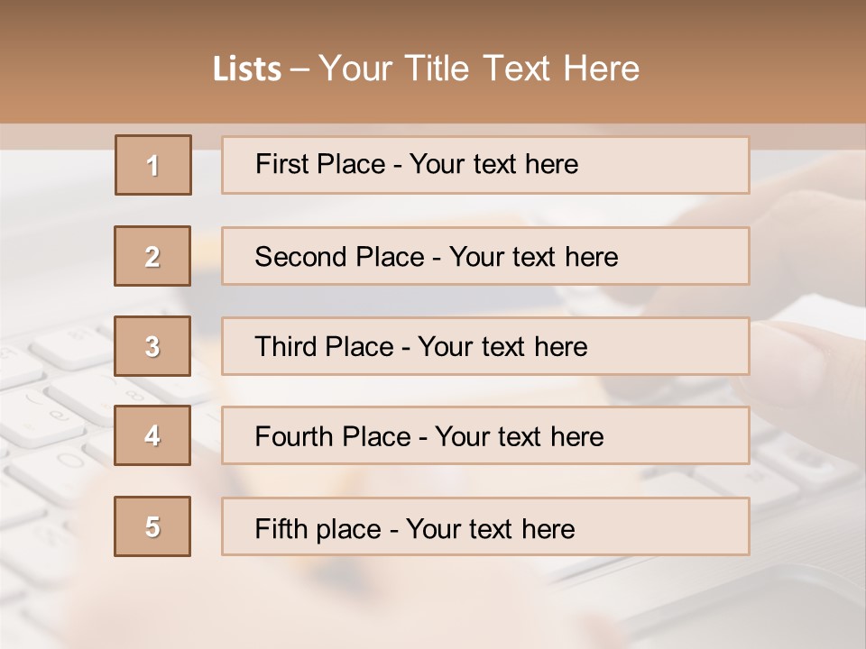 A Person Typing On A Laptop With A Credit Card PowerPoint Template