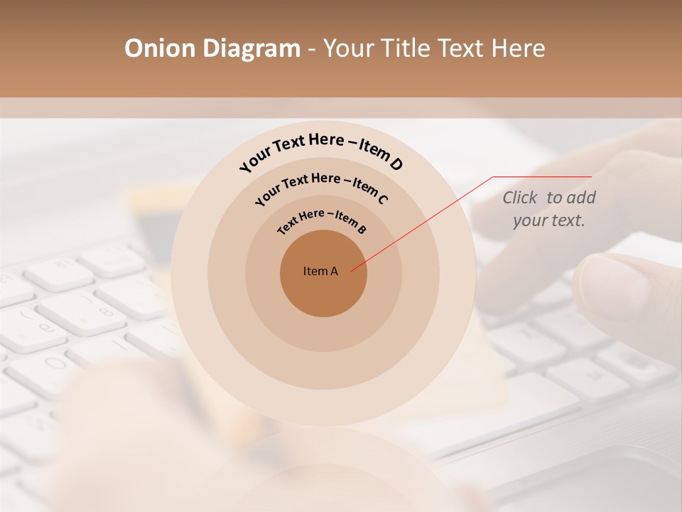 A Person Typing On A Laptop With A Credit Card PowerPoint Template