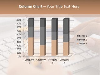 A Person Typing On A Laptop With A Credit Card PowerPoint Template