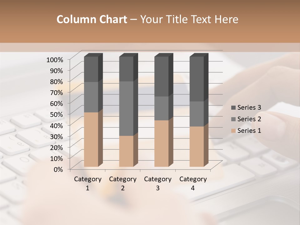 A Person Typing On A Laptop With A Credit Card PowerPoint Template
