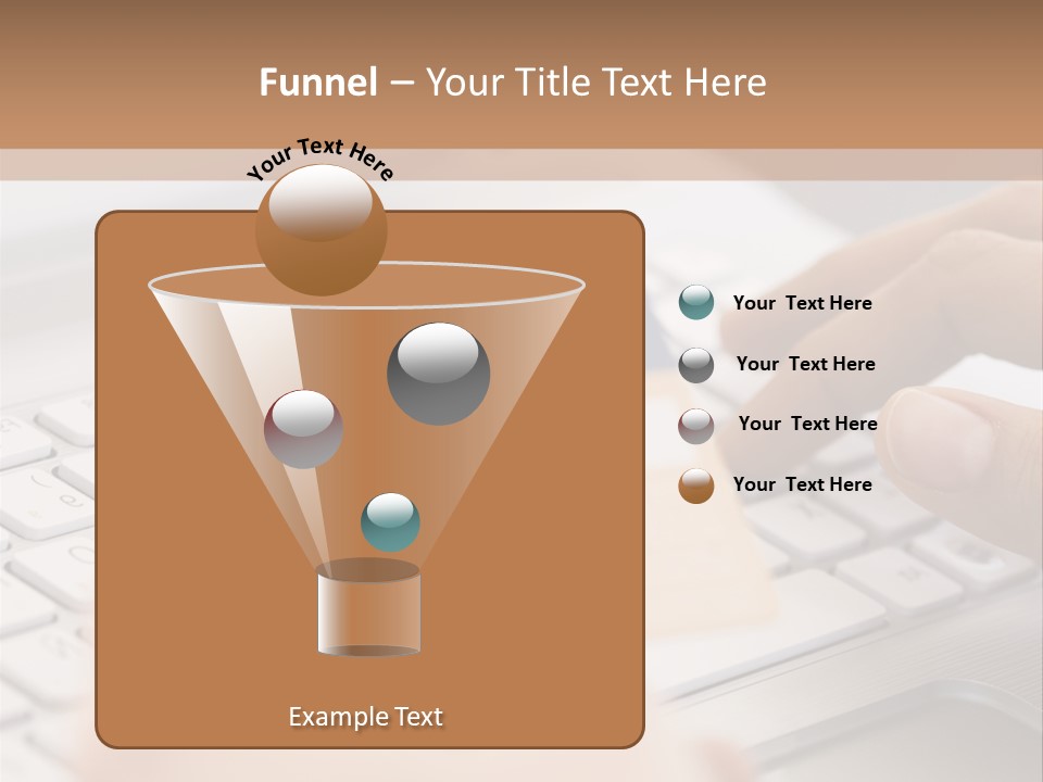A Person Typing On A Laptop With A Credit Card PowerPoint Template